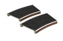 Two Curved Platforms - Radius 2 OO Scale
